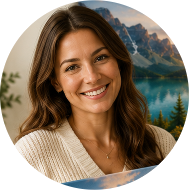 Smiling customer portrait